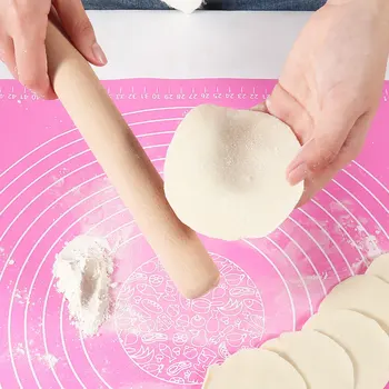 

Thicken Silicone Kneading Dough Mat Scale Non-Stick Kitchen Baking Tool Cake Board Large Soft High Temperature Rolling Dough Pad