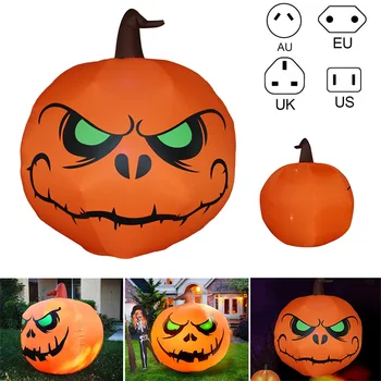 

1pcs LED Lighted Halloween Inflatable Pumpkin And Ghost Party Decoration For Outdoor Indoor Home Garden Yard Decoration