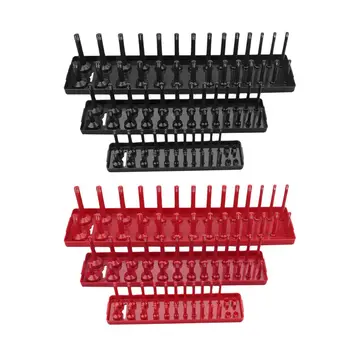 

3PCS/Set Garage Storage Tool Rack Holder Socket OrganizerTray 1/4'' 3/8'' 1/2''