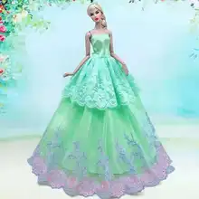 Robe de princesse en dentelle florale pour Barbie, tenue de fête de mariage, vêtements, accessoires, maison de jeux, jouet pour enfants, 1/6