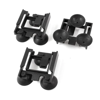 

3 Pcs Sauqre Bracket Fish Tank Internal Filter Suction Cup Black