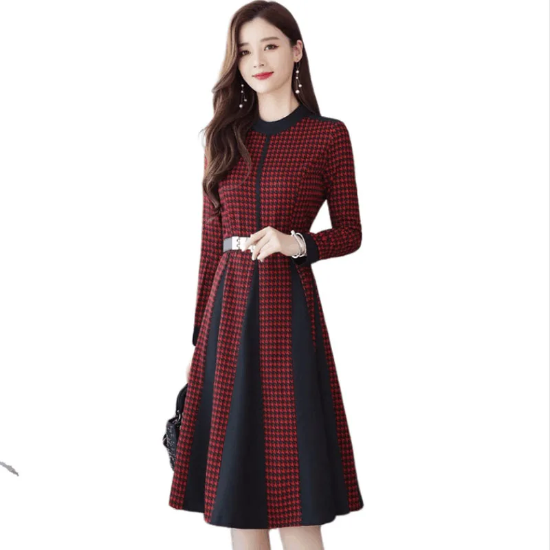 Осень-зима Новинка модные женские туфли под платье с круглым вырезом Slim fit