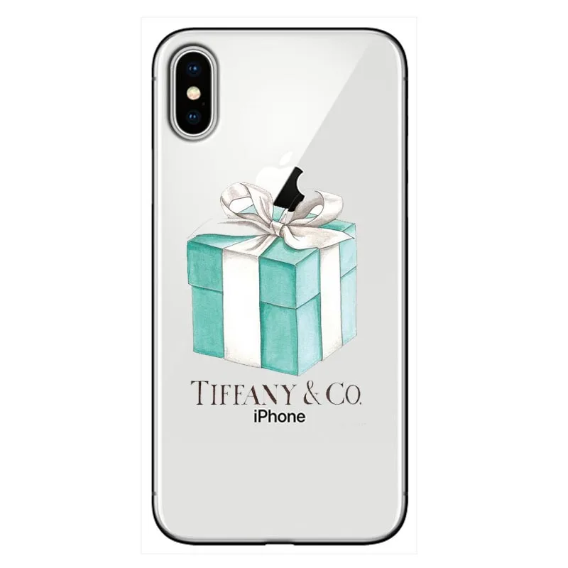 Модный чехол для девочек в синей коробке для iPhone X, чехол 11, 11PRO MAX 6, 6 S, 7 Plus, X, XS, Max, XR, мягкий ТПУ, 8, чехол для телефона с изображением кота и кофе