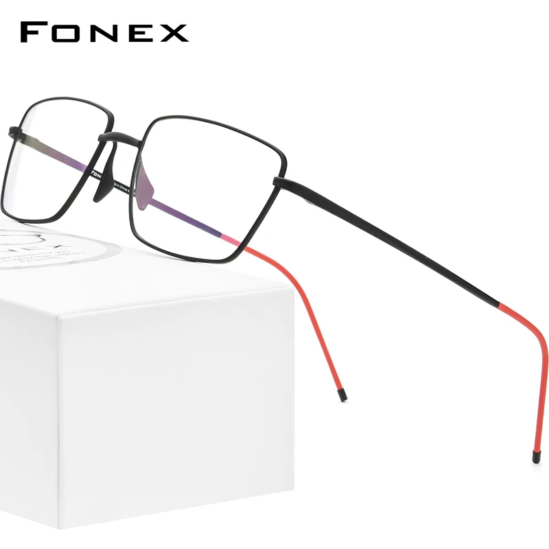 

FONEX Оправа для очков Мужская и женская из чистого титана, F8564