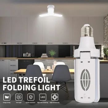 

Deformable LED Garage Light 3/4Blade Angle Adjustable Ceiling Lamp Workshop Lighting Ceiling Lights For Garage Warehouse Factory