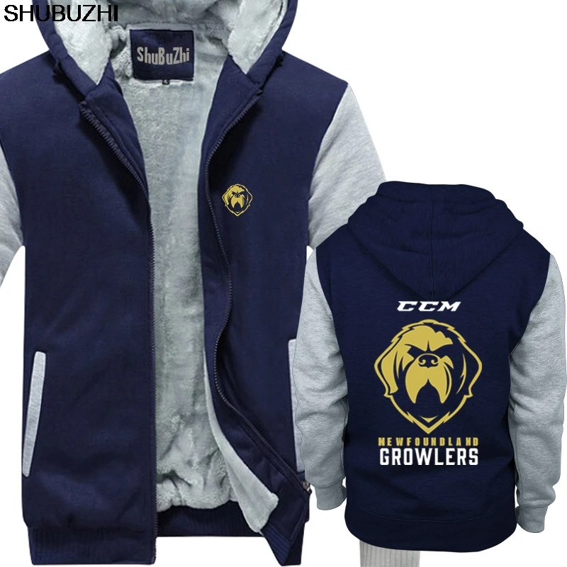 Newfoundland Growlers Хоккей shubuzhi Мужская толстовка классная Повседневная теплая куртка мужская мода унисекс толстые толстовки sbz403 - Цвет: navy grey