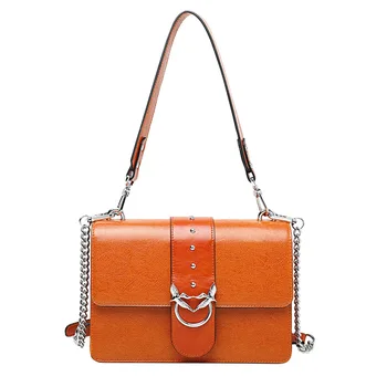 

black handbag New European style span portable small square leather women's bag lykj-yx