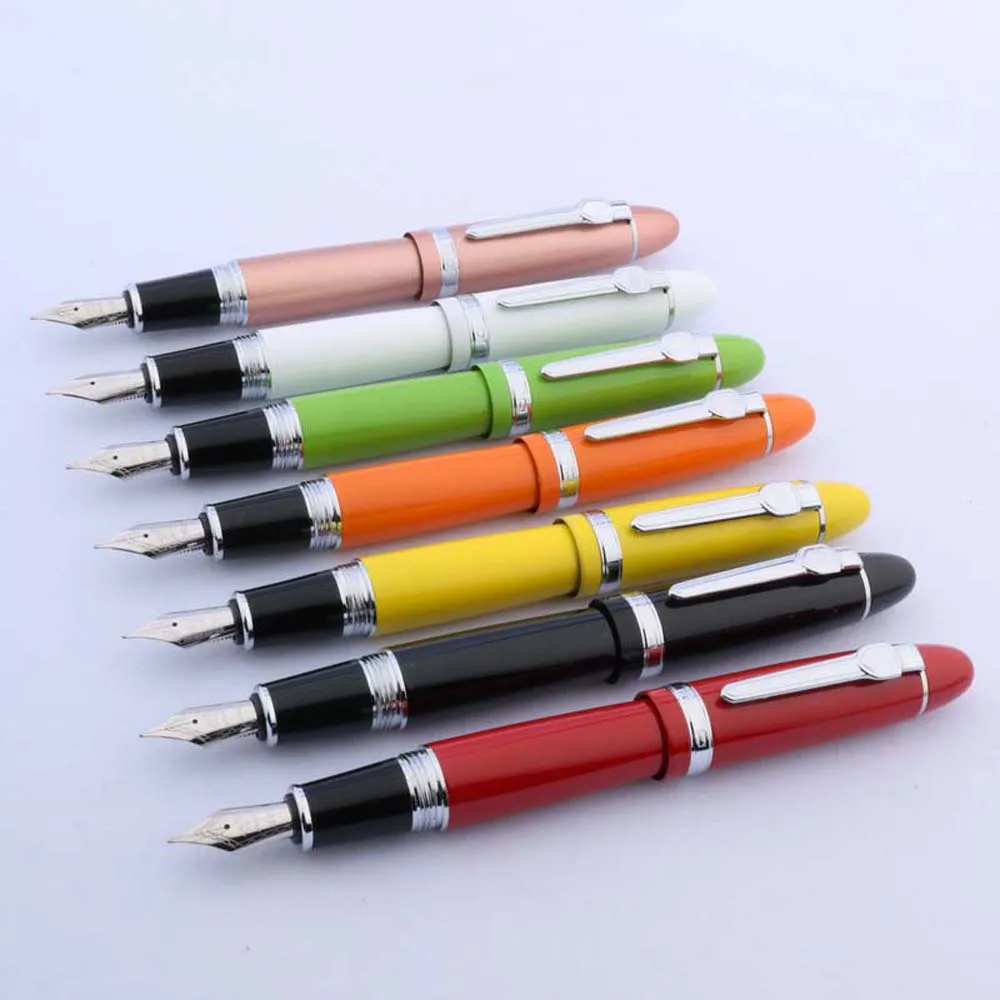 JINHAO 159 - Pluma Estilográfica M (negra Con Clip Plateado