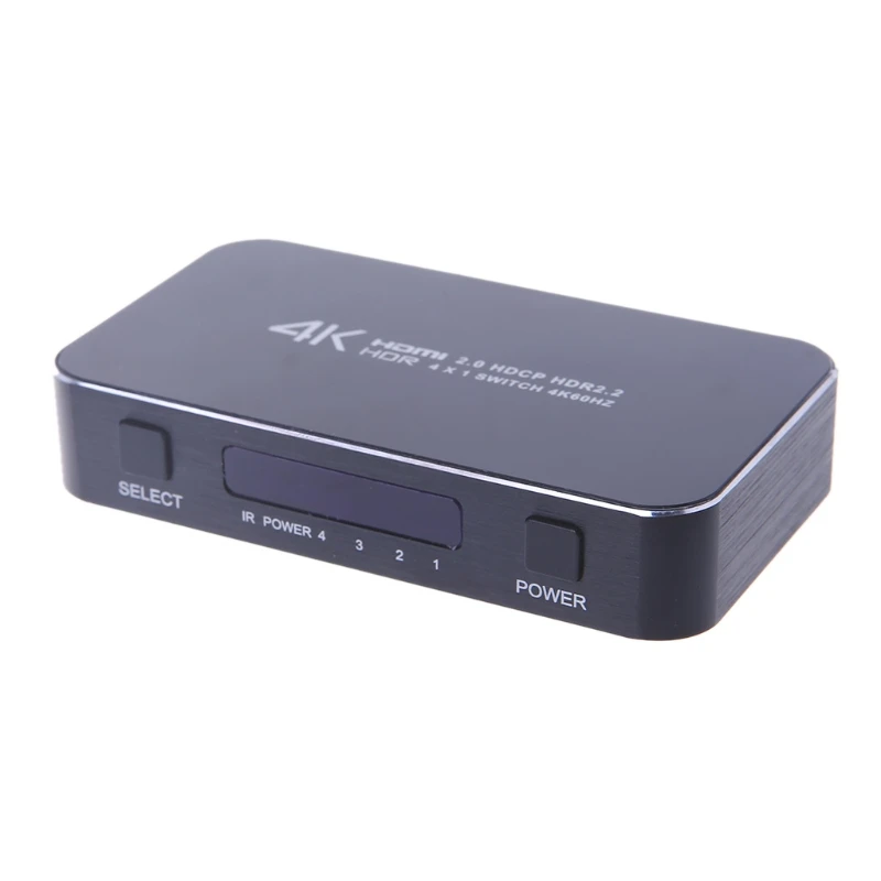 4 в 1 выход HDMI 2,0 сплиттер 4K 60Hz с пультом дистанционного управления для PS4 Pro Xbox DVD