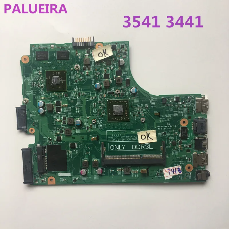 PALUBEIRA для DELL INSPIRON 3541 3441 3442 3542 серии Материнская плата ноутбука 13283-1 ПРБ: XY1KC REV: A00 A6-6310 CN-04XK49 4XK49 главный