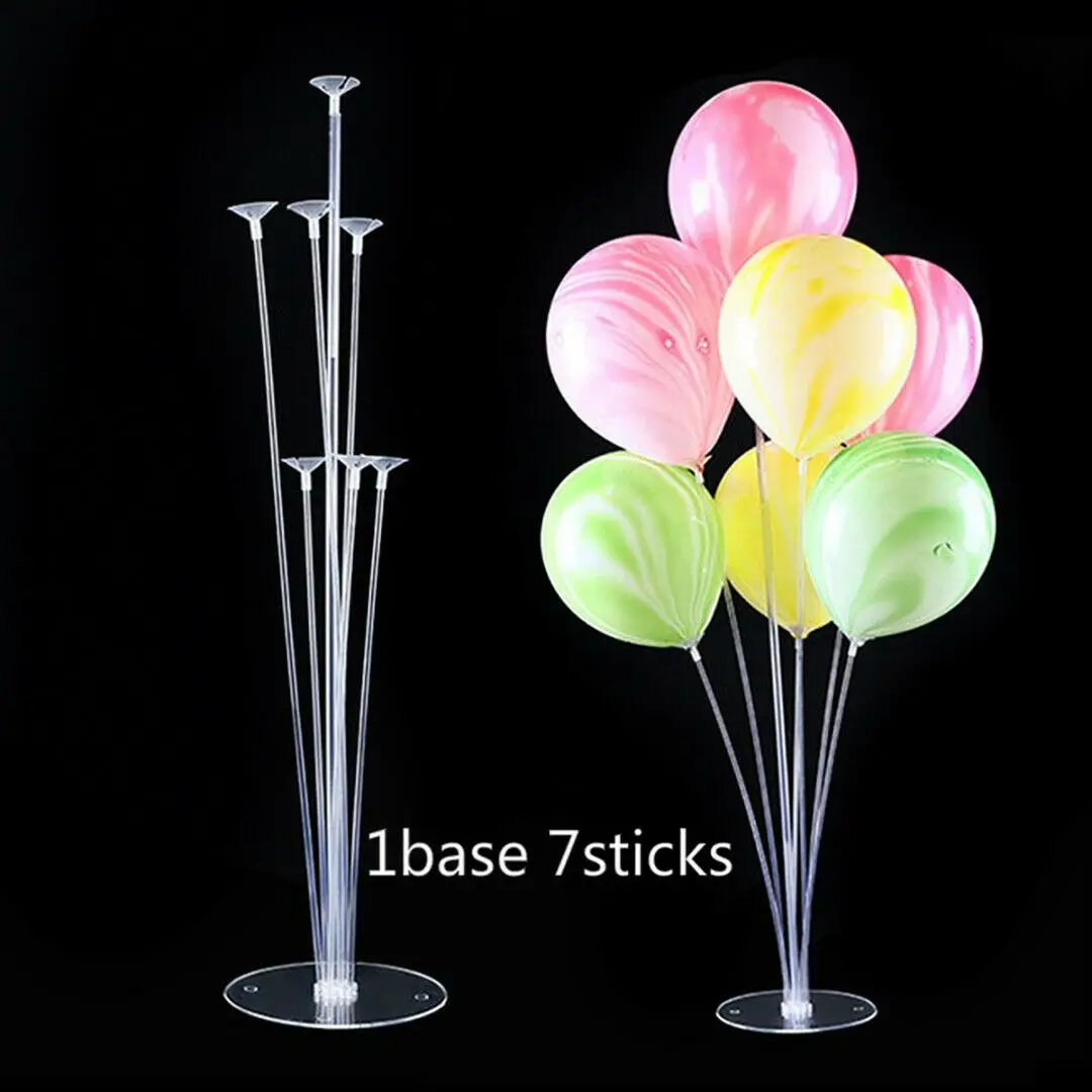 1-Set Column Upright Balloons Display Stand Wedding Party Decor Clear Balloon