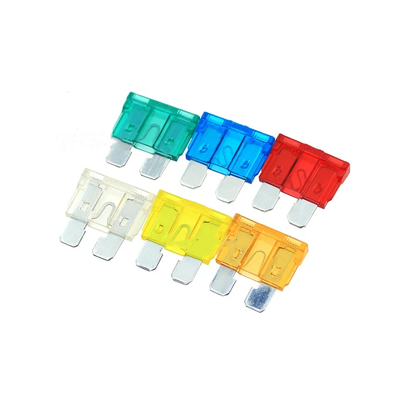 Small Size Medium Size Standard Car Auto Blade Fuse 50Pcs/Lot 1A-40A Automotive 1A 2A 3A 5A 7.5A 10A 15A 20A 25A 30A 35A 40A