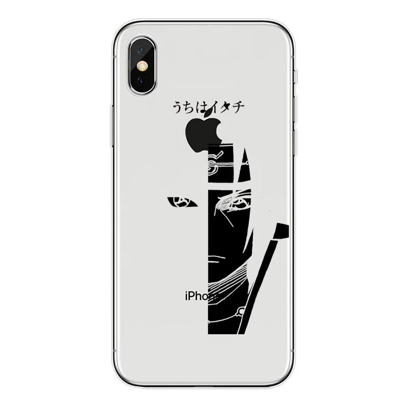 Moda аниме Uzumaki Наруто Саске Какаши мягкий Тампа да Caixa Do силиконовый чехол для iPhone да Apple X XR XS Max 8 7 6 Plus 5 4 - Цвет: TPU