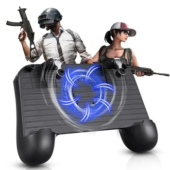 

PUBG Mobile Game Controller Gamepad Joystick for Phone Trigger Aim Button L1R1 Shooter For IPhone Android Game Pad with Fan
