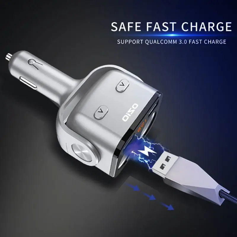 12V автомобильный прикуриватель USB Dual Зарядное устройство QC 3,0 USB Quick Charge Мощность адаптер