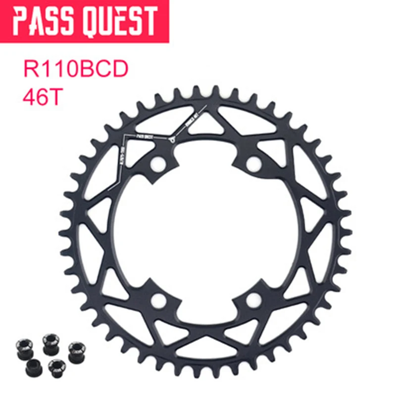 Pass Quest 110BCD для шоссейного велосипеда велосипедная Звездочка 4-коготь диск R7000 R8000 R9100