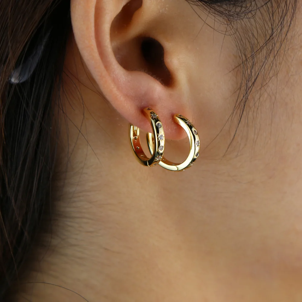 BRASS EARRING h  (7)