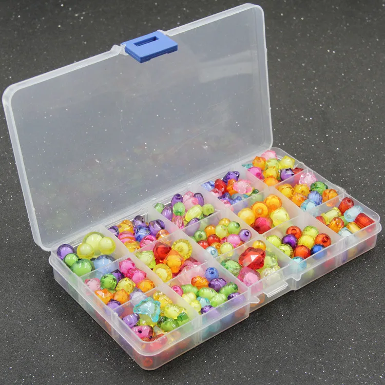 

CHILDREN'S Ornaments Handmade DIY 15 Lattice Gift Box Loose Beads Weak Sight Training Educational Toy
