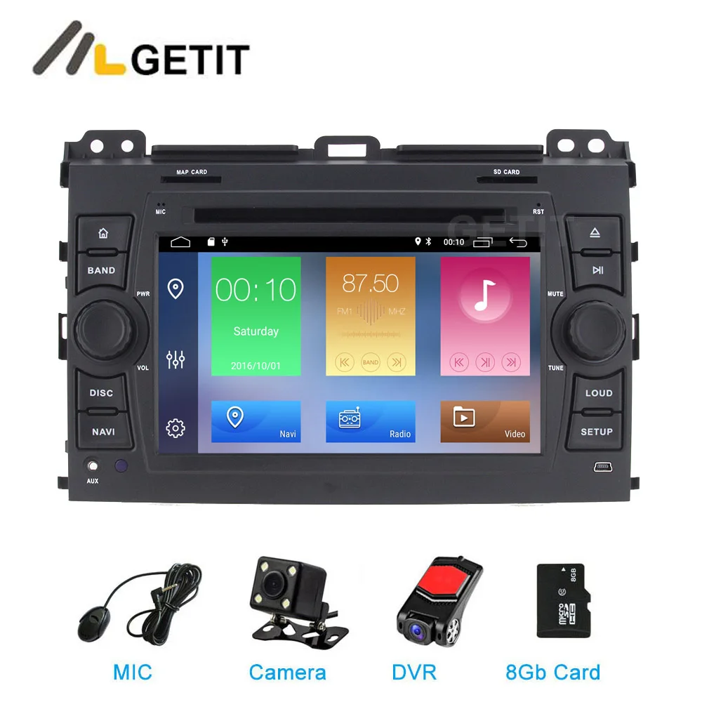 Perfect DSP Android 9 Car DVD Video Player for Toyota Prado Land Cruiser 120 2002-2009 with Radio WiFi Bluetooth GPS 0