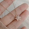 Elegant 925 Sterling Silver Luxury Zircon Necklace Box Chain Pendant Design Fine Jewelry Necklace For Women Wedding Gift NK035 ► Photo 2/6