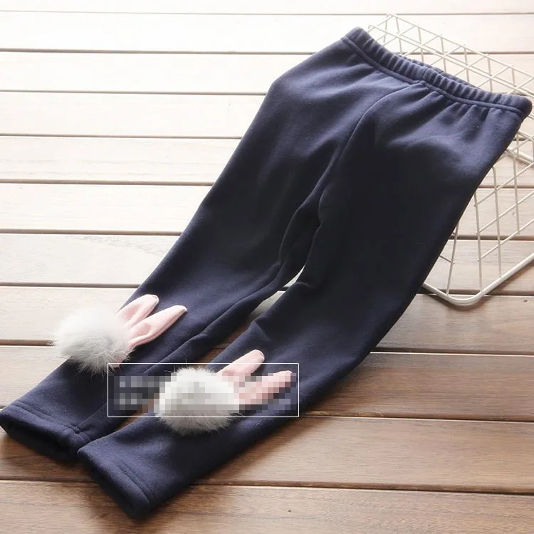 Autumn Clothing New Style Korean-style Girls Brushed And Thick Leggings Crawler