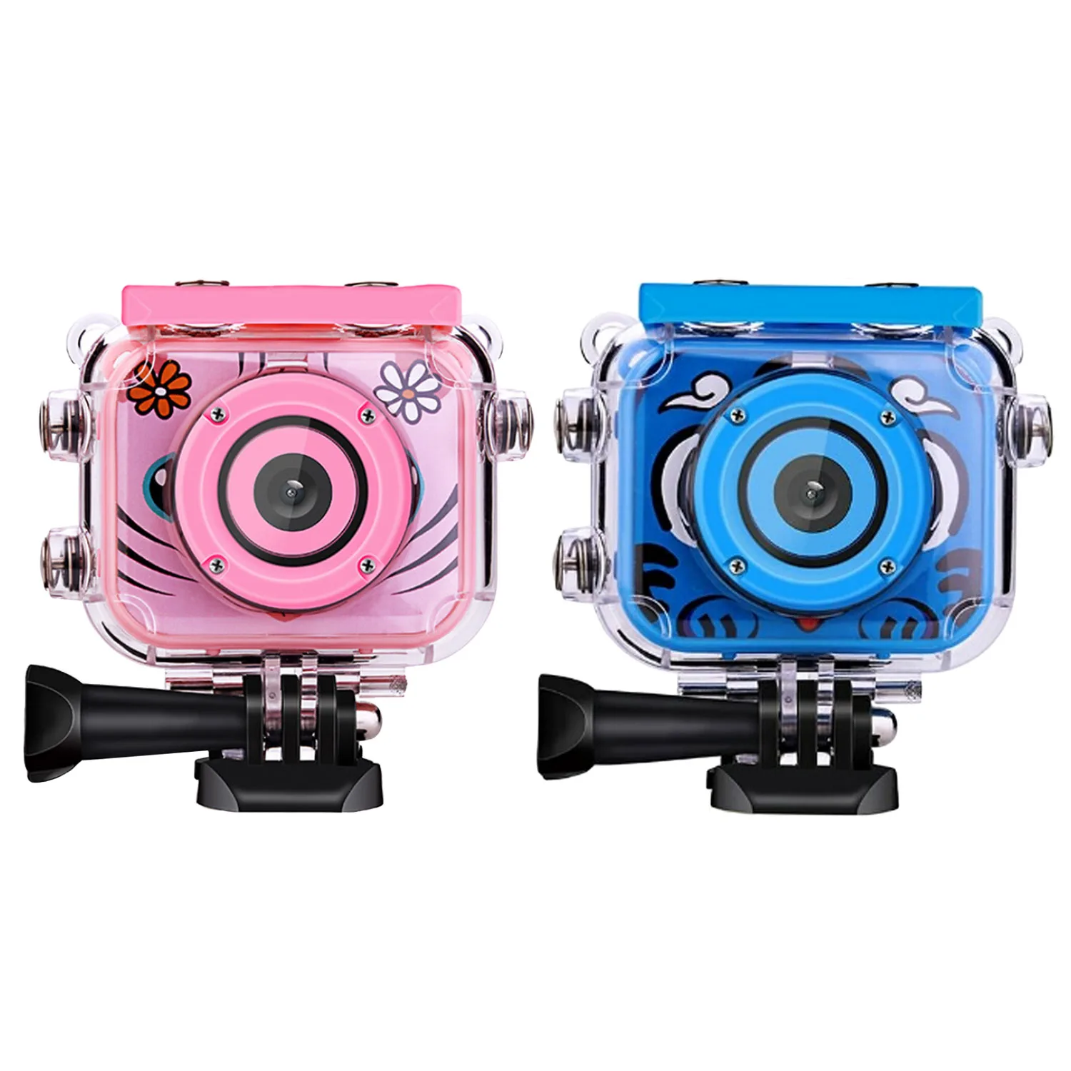 

Kids USB Rechargeable 1080P HD Waterproof Action Digital Camera with 2.0inch LCD Screen for Birthday Festival Toy Gift