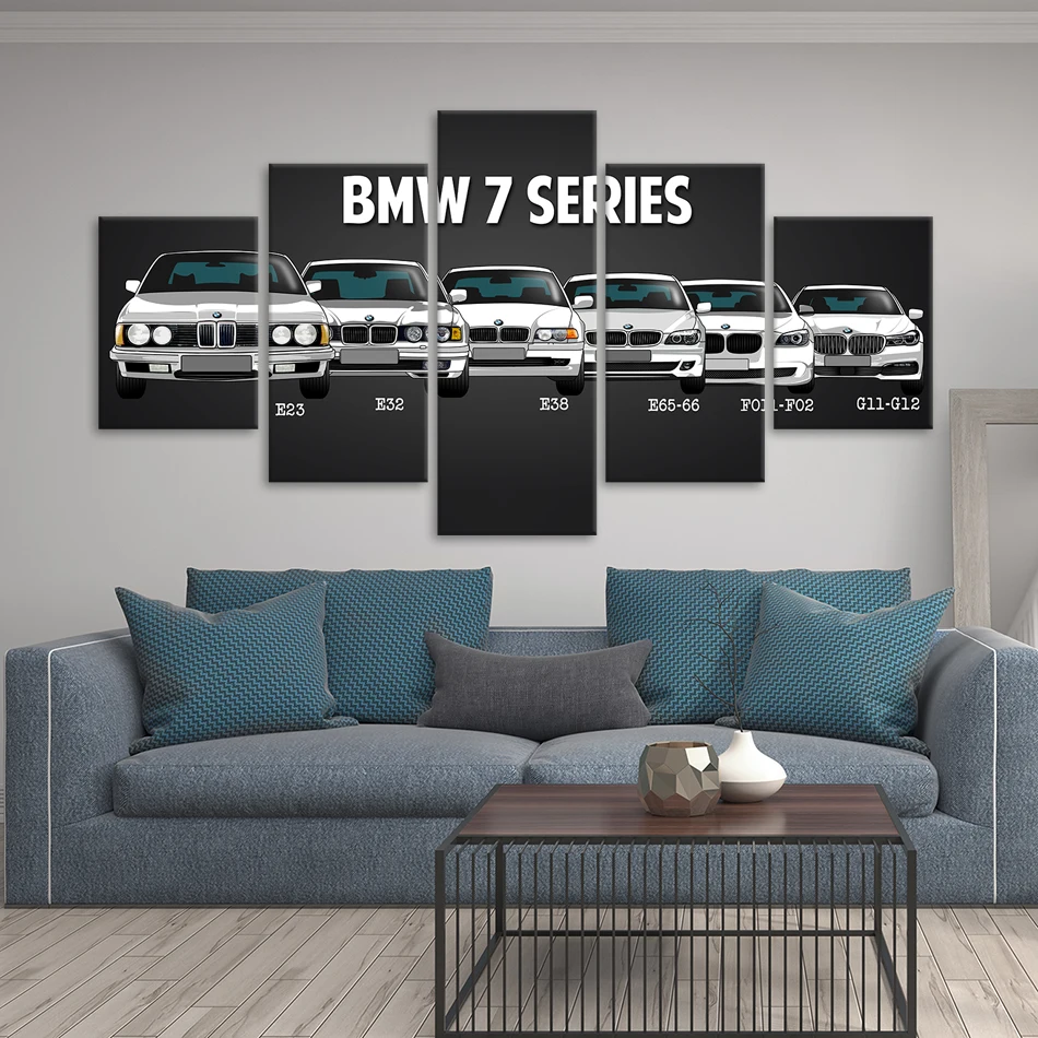 Canvas picture he XXL Pop Art BMW M3 Coupe Sport Abstract Deco Car Wall Poster 