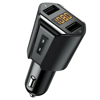 

Mp3 Aux Bluetooth Fm Transmitter Car Bluetooth Aux 2 USB Wireless Handsfree Car Kit FM Radio Adapter Support TF Card USB Driver
