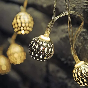 

Christmas Ball String Light LED Fairy Lights Battery Operated for Indoor Party Wedding Festival Bedroom Christmas Tree Decor