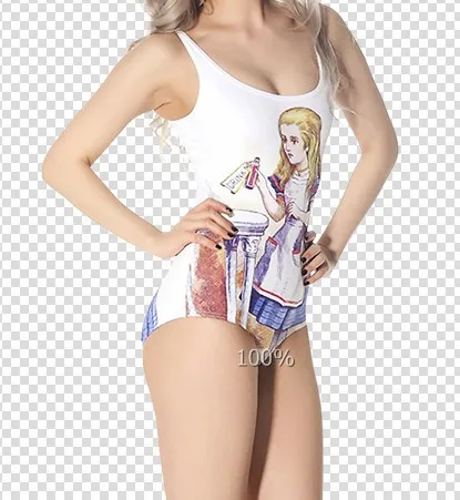 Printed Alice sexy swimsuit