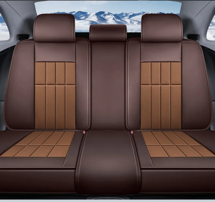 Кожаные и льняные автомобильные чехлы на сиденья 5 мест для Toyota corolla chr auris wish aygo prius для Avensis Camry 40 50 аксессуары Чехлы