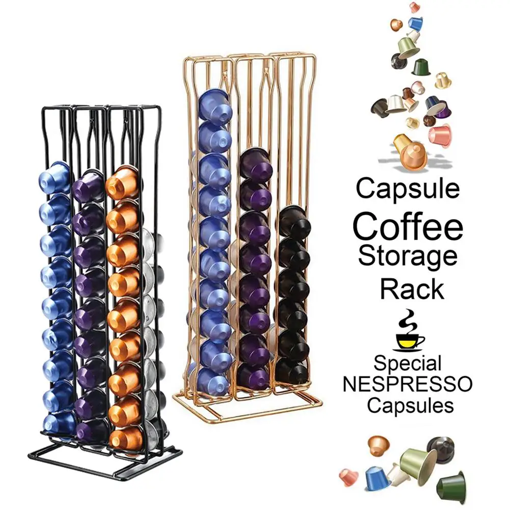 60 чашек Nespresso подставка для кофейных подставок вращающаяся стойка планшетов | Дом
