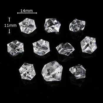 

1000Pcs Clear Acrylic Ice Rock Artificial Fake Wedding Party Photography Display