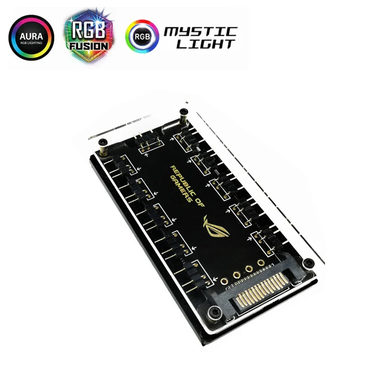 12V 4pin RGB AURA 5V 3 pin ARGB кабель RGBW разветвитель Чехол w/Лента & удлинитель адаптер