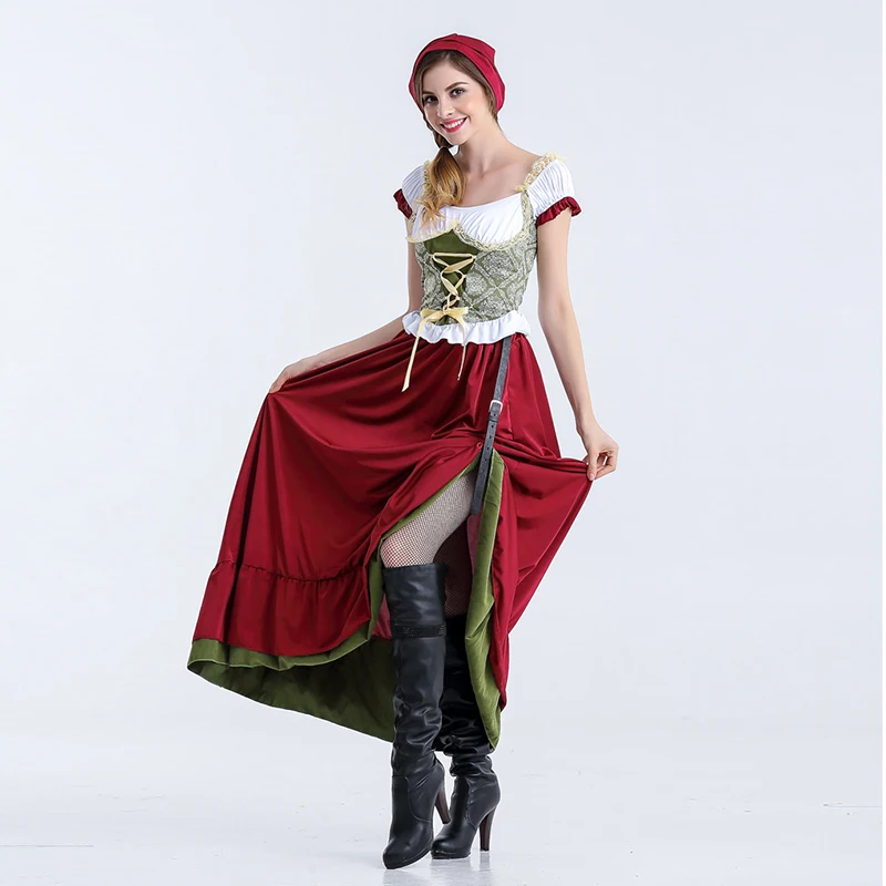 Сексуальное немецкое пиво oktoberfest девушка костюм взрослые женщины баварский карнавал пивная девушка Униформа горничной, косплей женский модный наряд