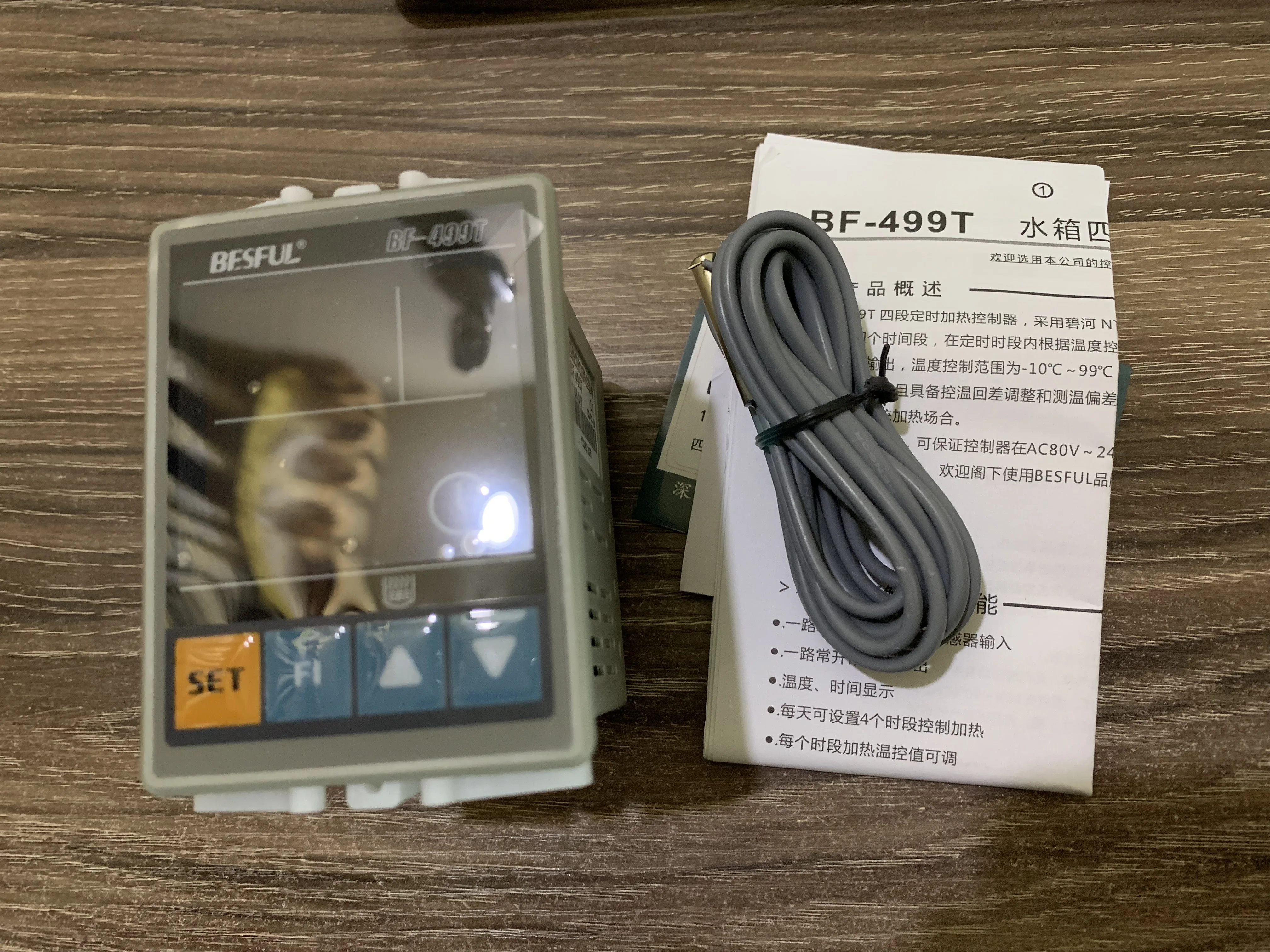 새로운 오리지널 BF-499T BESFUL 4단계 가열 컨트롤러 타이머, 수온 조절 타이머, 온도 조절기, 태양열