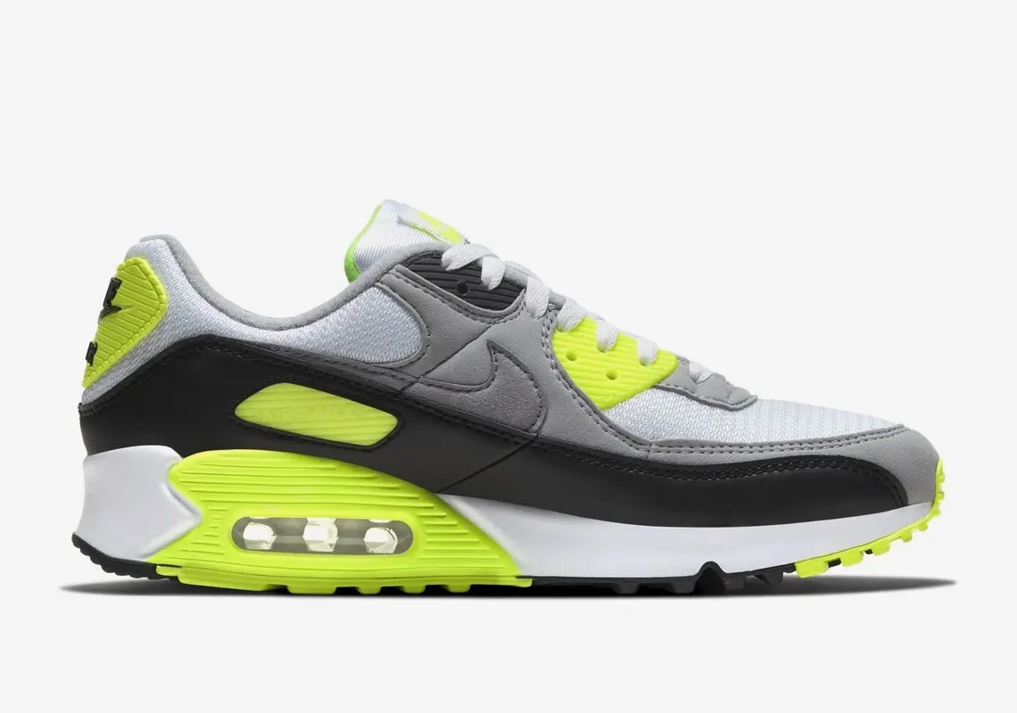 Кроссовки Nike-Air Max 90, удобные амортизирующие дышащие, камуфляжные,  флуоресцентные, белые и черные, 36-47 - купить по выгодной цене | AliExpress