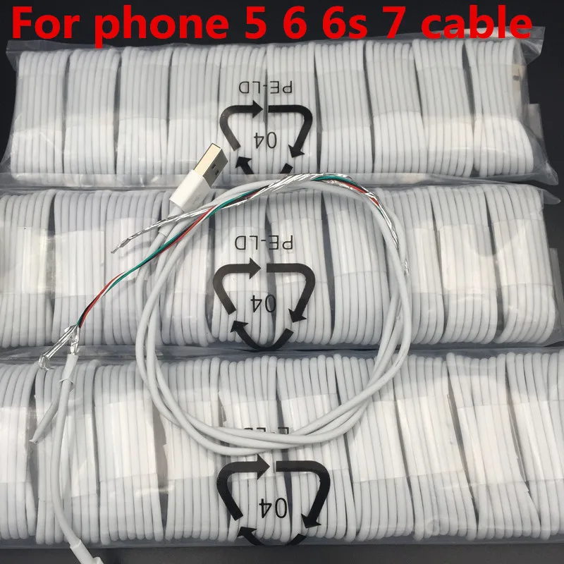 10 шт./лот USB-кабель для кабеля Xs max Xr X 8 7 6 plus 6s 5 se Зарядные кабели шнур зарядного
