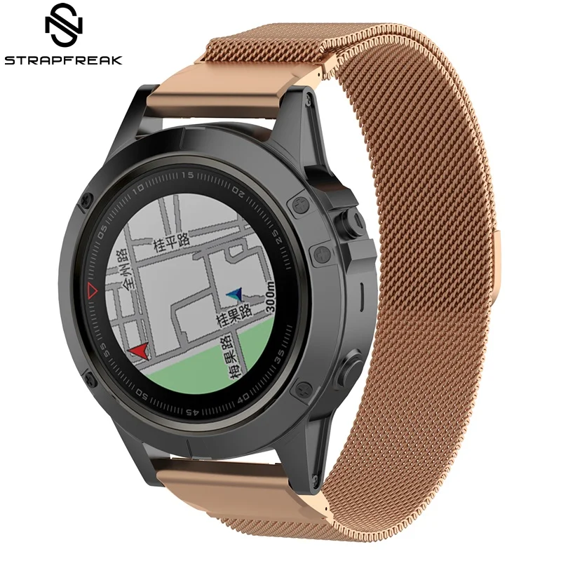 Миланский ремешок для часов Garmin Fenix 5X5 5S Plus 3 3 HR Forerunner 935, быстроразъемный удобный ремешок для запястья 26 мм 22 мм 20 мм