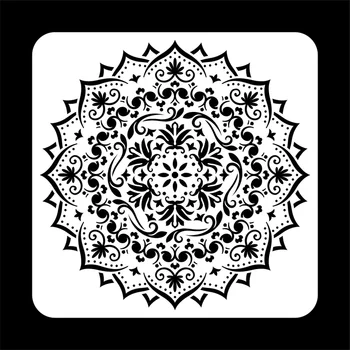 

30*30CM Size Reusable Stencil Laser Cut Painting Template Floor Wall Tile Fabric Furniture Stencils Mandala Painting Stencils