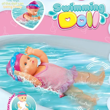

Kids Electric Waterproof Bath Entertainment Toy Swimming Doll Bath Time Play Doll Toys for Children Baby Boy Girl Gifts