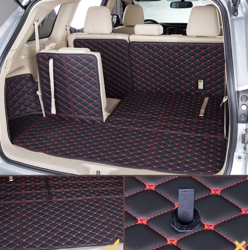 Волокна кожи багажник автомобиля коврик для toyota highlander 2013 Kluger автомобильные аксессуары