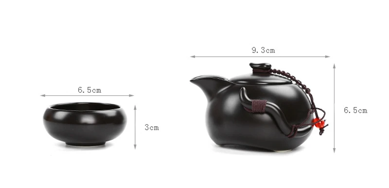 Chinese Tea Gift Travel Tea Set Kung Fu Set Portable Teapot Porcelain Teaset Gaiwan Cups of Ceremony Tool