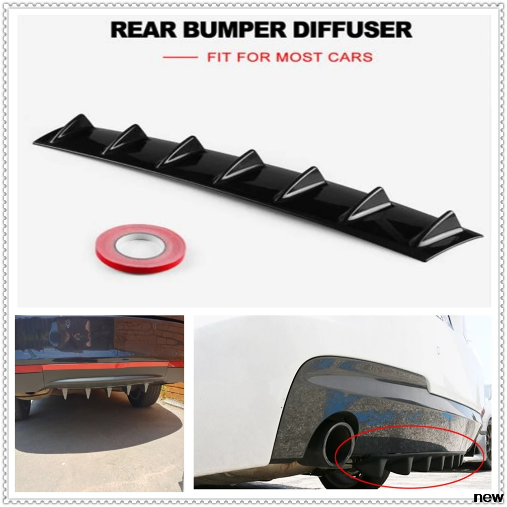 

car Rear Bumper Lip Diffuser Fin ABS air shark for Lexus LF-FC LF-C2 GX LF-NX ES350 LFA LF-LC LF-CC IS LX GS LF-SA RX