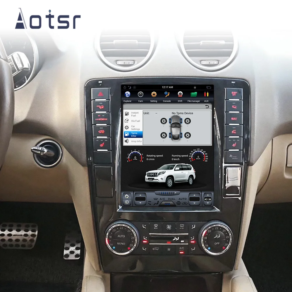 Tesla стиль Android 9 автомобильный gps-навигатор для Mercedes-Benz ML350 ML400 ML300 GL350 2005-2011 авто радио головное устройство магнитофон