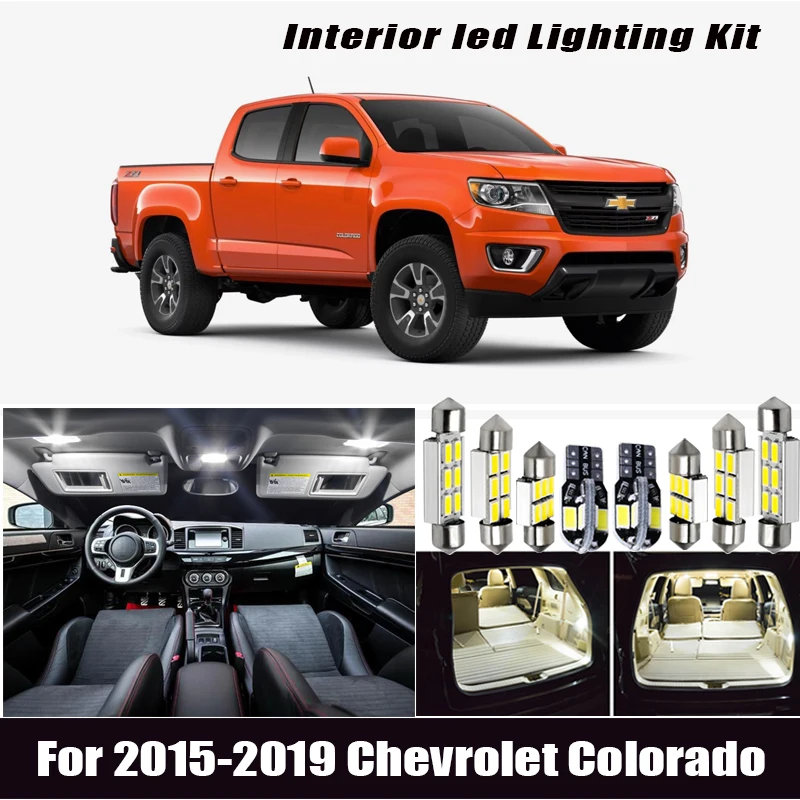 Автомобильные аксессуары для Chevrolet Колорадо 2015 2019 белый цвет Canbus без ошибок