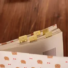 12 шт. медные закладки номер металлический индекс зажим линия книга маркер канцелярские товары школьные принадлежности подарок