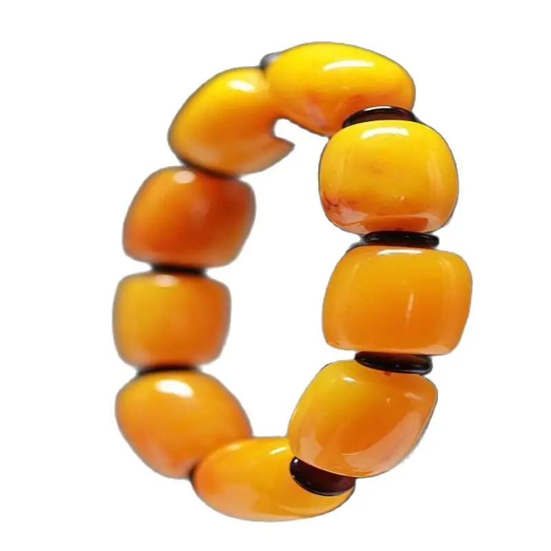 

Exquisite Chinese Amber Beautiful Hand Woven Bracelets Women Jewelry