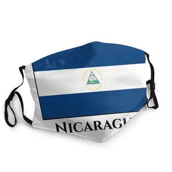 

Nicaragua Flag Men Women Reusable Mouth Face Mask Printed Anti Haze Dustproof Mask Protection Mask Respirator Mouth Muffle