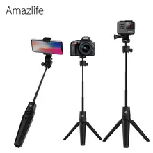 Amazlife K20 портативный алюминиевый штатив для селфи с беспроводным пультом дистанционного управления для смартфона Gopro camera